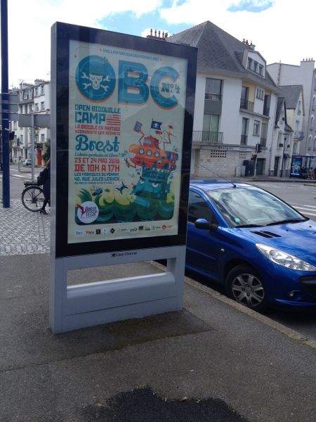 Affiche de l'OBCB#4 dans Brest, de plus près